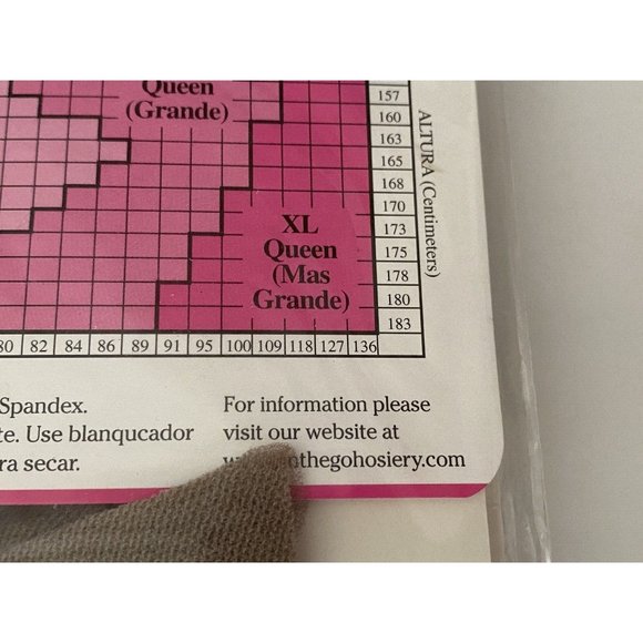 Vintage On the Go Pantyhose Womens Size 3 Platina Ultra Sheer Ultra Transparente - Picture 8 of 16